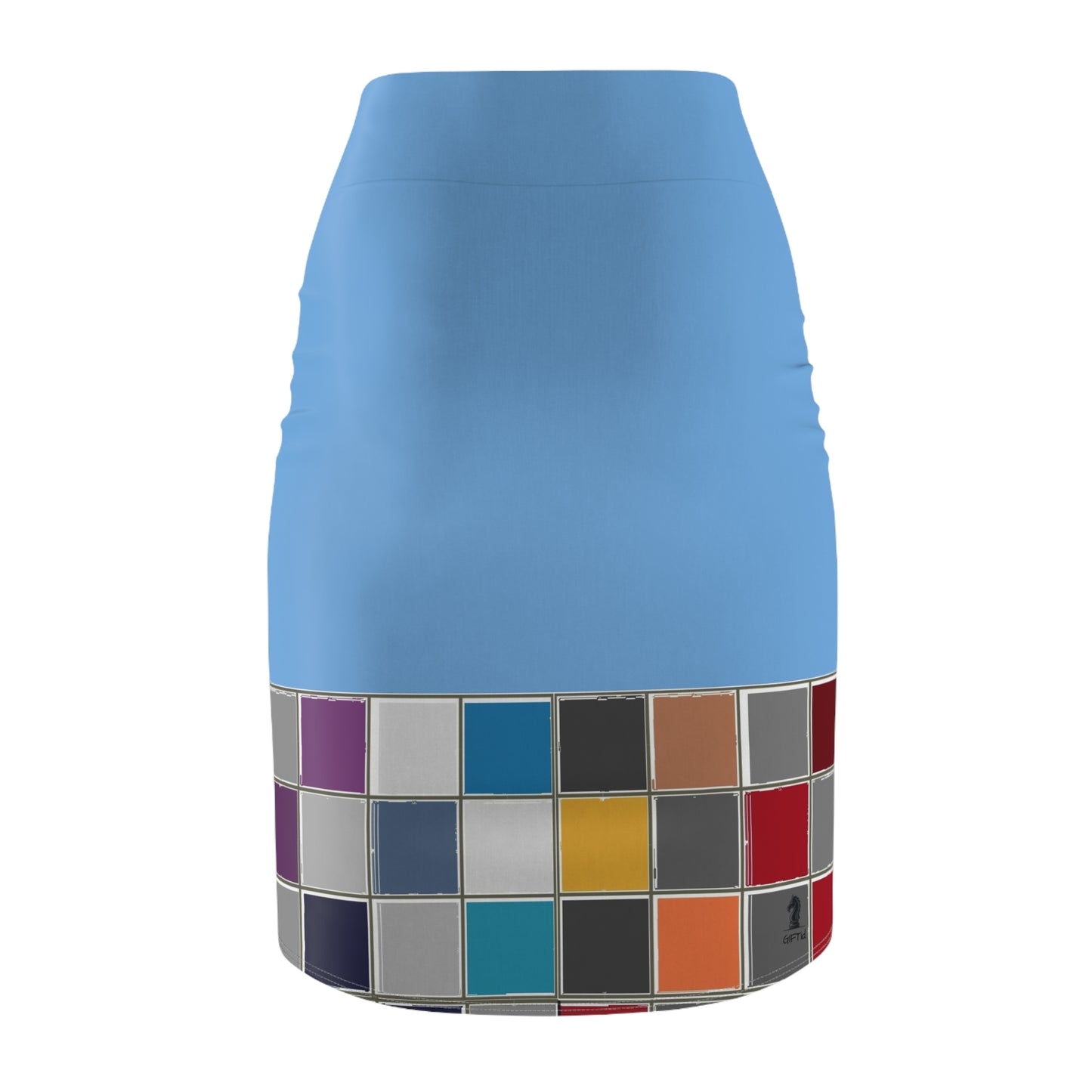 Blue GIFTid Down to Play Pencil Skirt with Artistic Color Blocks, Office Wear, Casual Outfit, Fashionable Women’s Clothing, Colorful Skirt, [...]