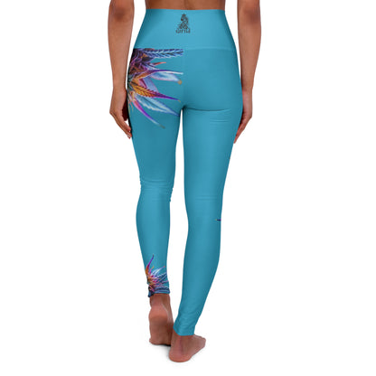 Smokin' Hot Yoga Leggings Aqua