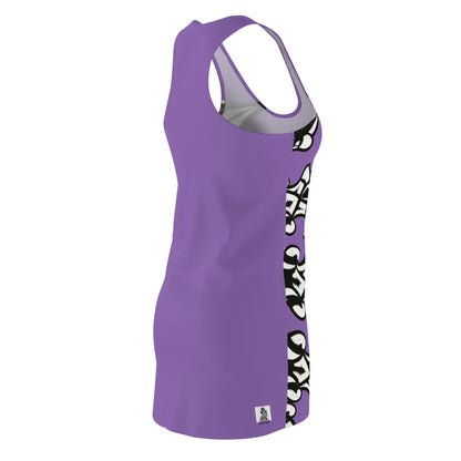 Purple Sworn Enemy Racerback Dress for Women | Trendy Casual Dress, Summer Outfit, Beachwear, Daily Dress, Unique Gift Idea