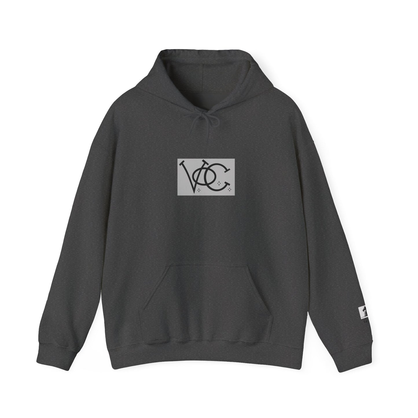 Stylish Unisex Hoodie with Custom "V.O.C." Graphic Design, Cozy Pullover, Casual Wear, Gift for Him/Her, Perfect for All Seasons