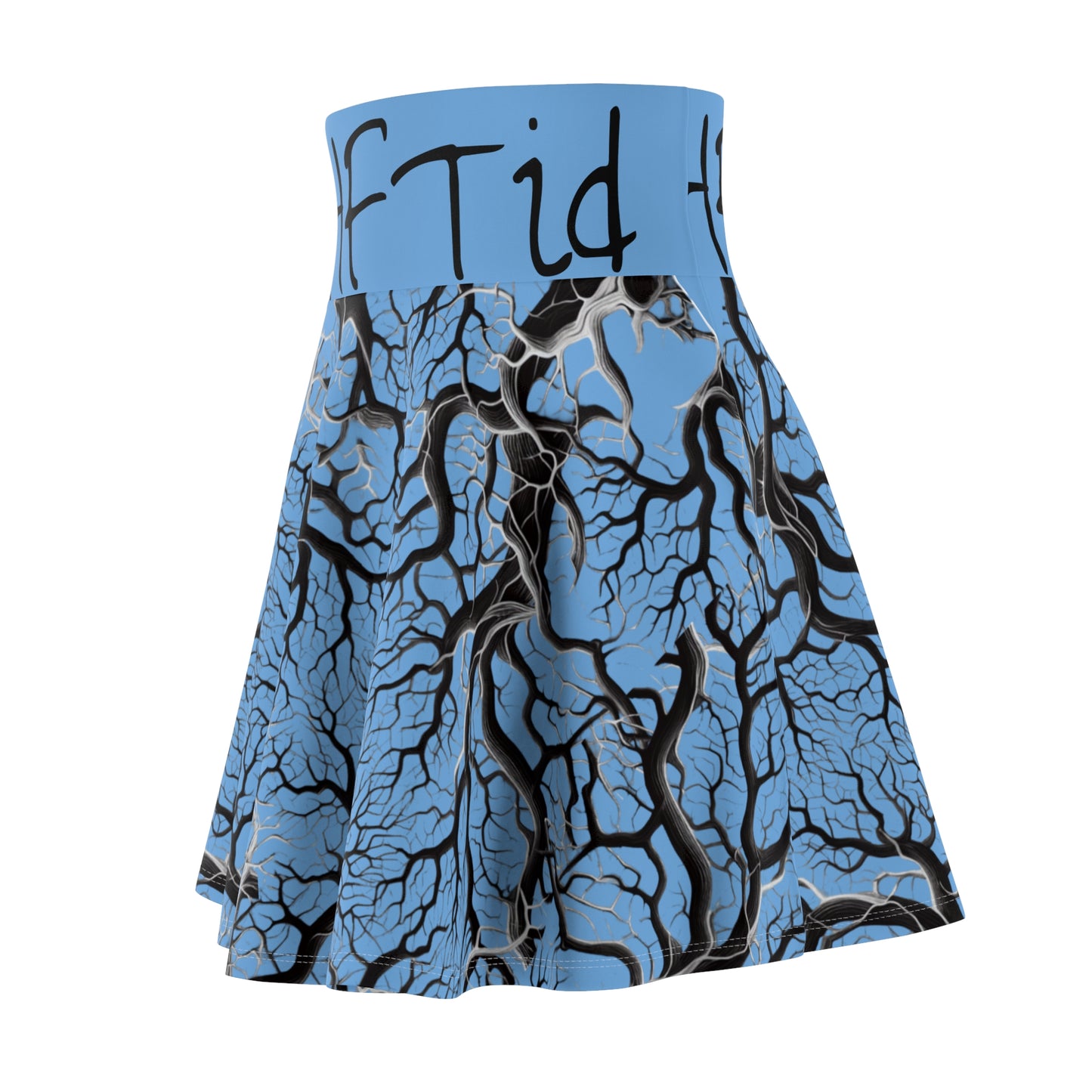 NatureILL Born Killer Skate Skirt Blue - AOP | Trendy Outfit for Casual Days, Parties, Festivals, Summer Gatherings, Unique Gift Idea
