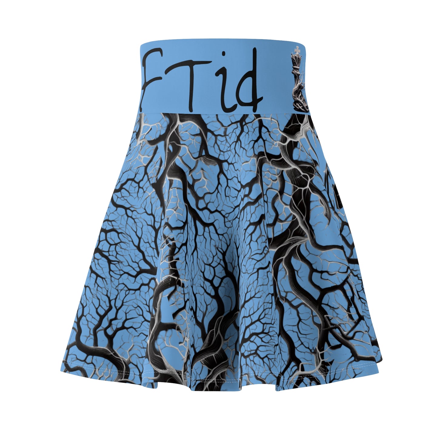 NatureILL Born Killer Skate Skirt Blue - AOP | Trendy Outfit for Casual Days, Parties, Festivals, Summer Gatherings, Unique Gift Idea