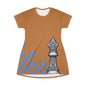 GIFTid Queen's Domain Graphic T-Shirt Dress | Unique Chess Lover Gift, Casual Wear, Playful Outfit, Game Night Apparel, Stylish Dress