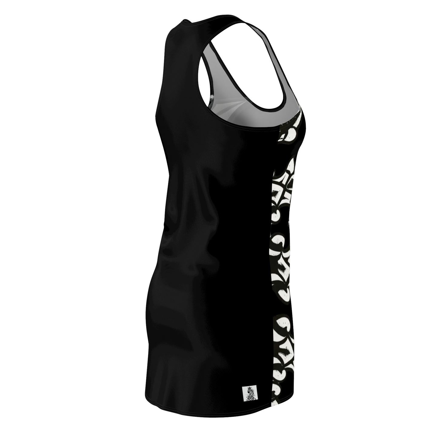 Black Sworn Enemy Racerback Dress for Women | Trendy Casual Dress, Summer Outfit, Beachwear, Daily Dress, Unique Gift Idea
