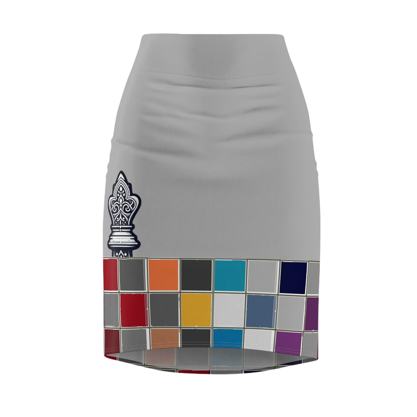 Grey GIFTid Down to Play Pencil Skirt with Artistic Color Blocks, Office Wear, Casual Outfit, Fashionable Women’s Clothing, Colorful Skirt, [...]