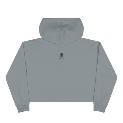 Women Play Chess Too Crop Hoodie, Stylish Women's Hoodie, Gift for "Chess" Lovers, Comfortable Casual Wear, Perfect for Any Occasion