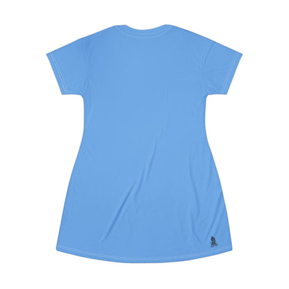 Summer Home T-Shirt Dress | AOP Dress for Dreamers, Summer Style, Playful Fashion, Fantasy Outfit, Unique Gift