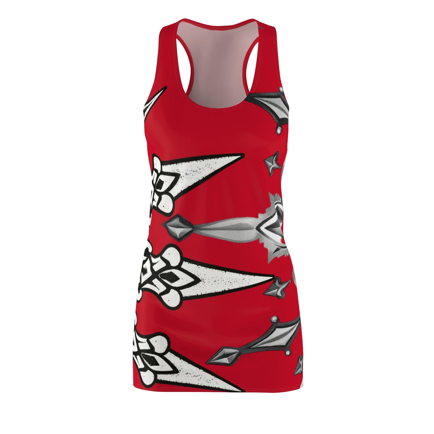 Red Sworn Enemy Racerback Dress for Women | Trendy Casual Dress, Summer Outfit, Beachwear, Daily Dress, Unique Gift Idea