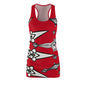 Red Sworn Enemy Racerback Dress for Women | Trendy Casual Dress, Summer Outfit, Beachwear, Daily Dress, Unique Gift Idea