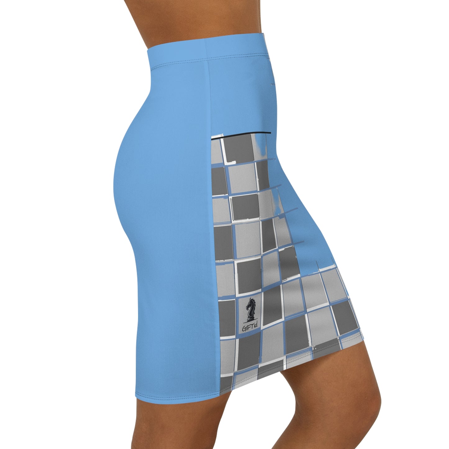 GIFTid Choosing Sides Pencil Skirt, Trendy Office Wear, Elegant Evening Outfit, Stylish Summer Skirt, Perfect for Date Night