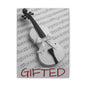 Canvas Art GIFTid Musician Home Decor, Stretched Matte Canvas, 1 25'', Violin Art Prints, Music Lover Gift