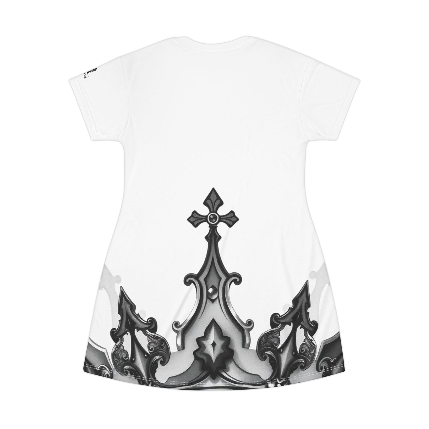 White Reckless With Your Queen T-Shirt Dress, Casual Wear, Summer Dress, Festival Outfit, Gift for Her, Stylish Everyday Dress