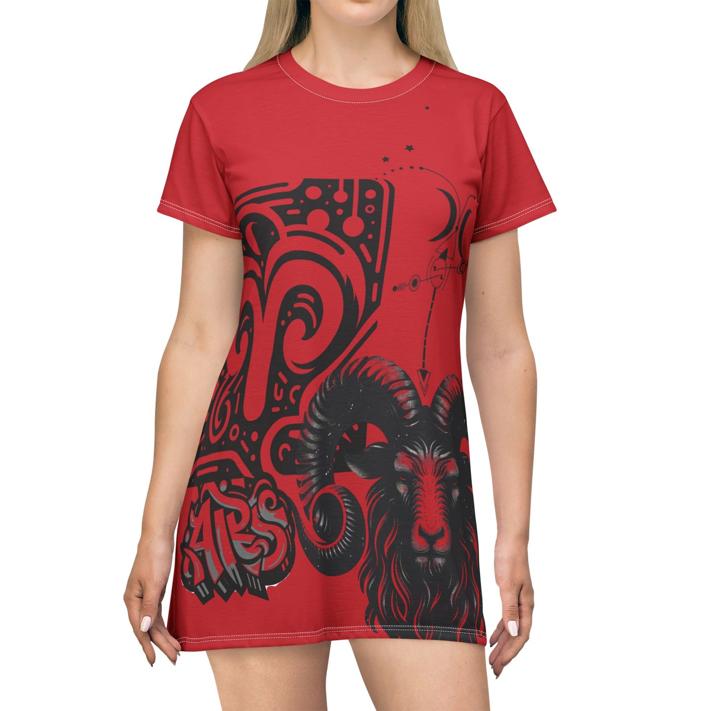 Need Some Aries T-Shirt Dress - Stylish Zodiac Fashion