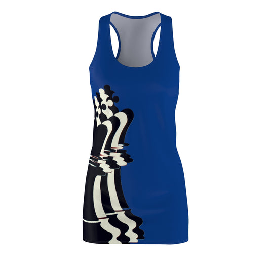 Royal GIFTid Queen Move Racerback Dress | Stylish Summer Dress, Unique Gift, Casual Wear, Chess Lover's Apparel, Trendy AOP Dress