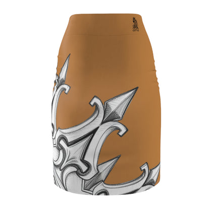 Brown Sharp Curves Pencil Skirt with Unique Design, Elegant Office Attire, Chic Evening Wear, Trendy Skirt for Casual Outings, Perfect [...]