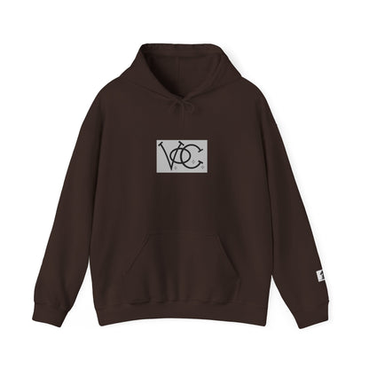 Stylish Unisex Hoodie with Custom "V.O.C." Graphic Design, Cozy Pullover, Casual Wear, Gift for Him/Her, Perfect for All Seasons