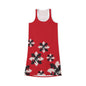 GIFTid Xtra HorseFlower Racerback Dress, Summer Dress, Casual Dress, Beachwear, Everyday Dress