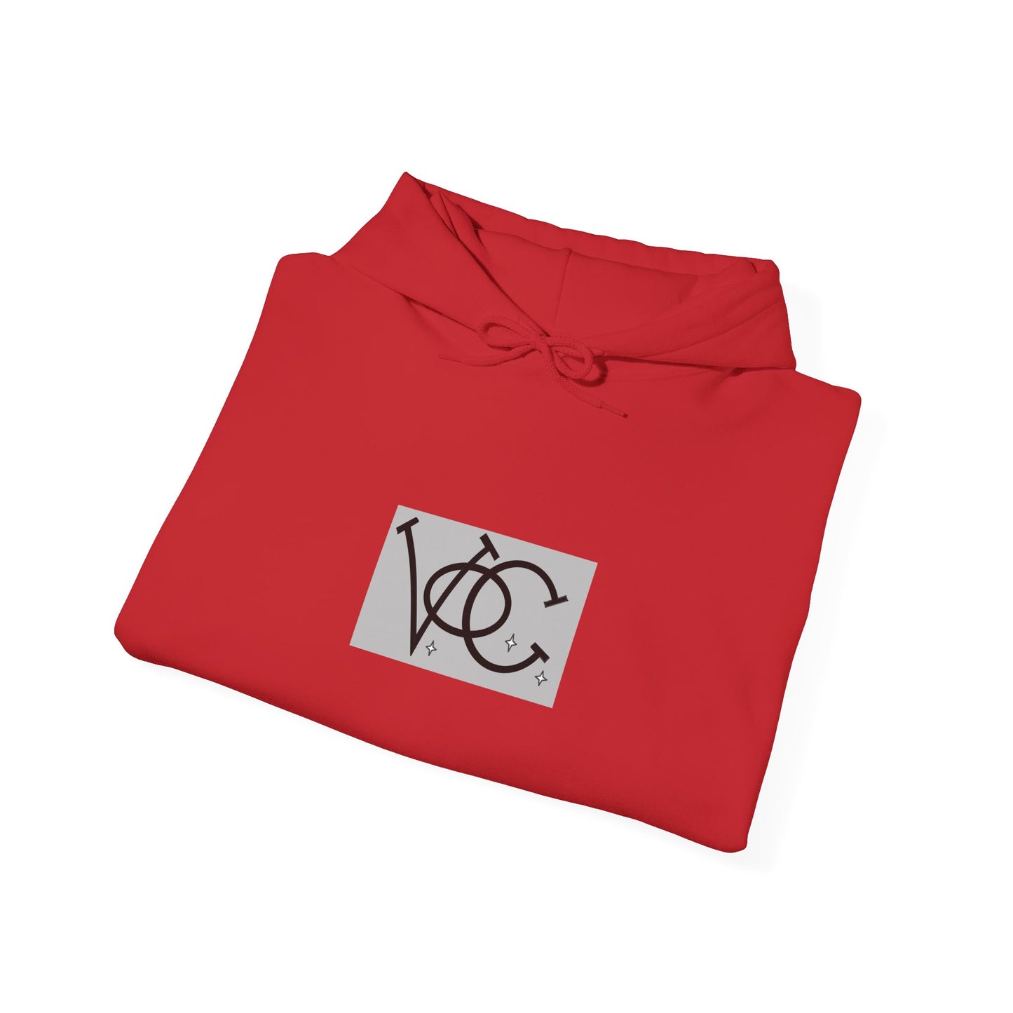 Stylish Unisex Hoodie with Custom "V.O.C." Graphic Design, Cozy Pullover, Casual Wear, Gift for Him/Her, Perfect for All Seasons