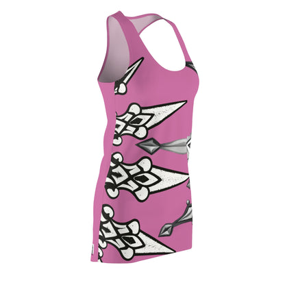 Pink Sworn Enemy Racerback Dress for Women | Trendy Casual Dress, Summer Outfit, Beachwear, Daily Dress, Unique Gift Idea