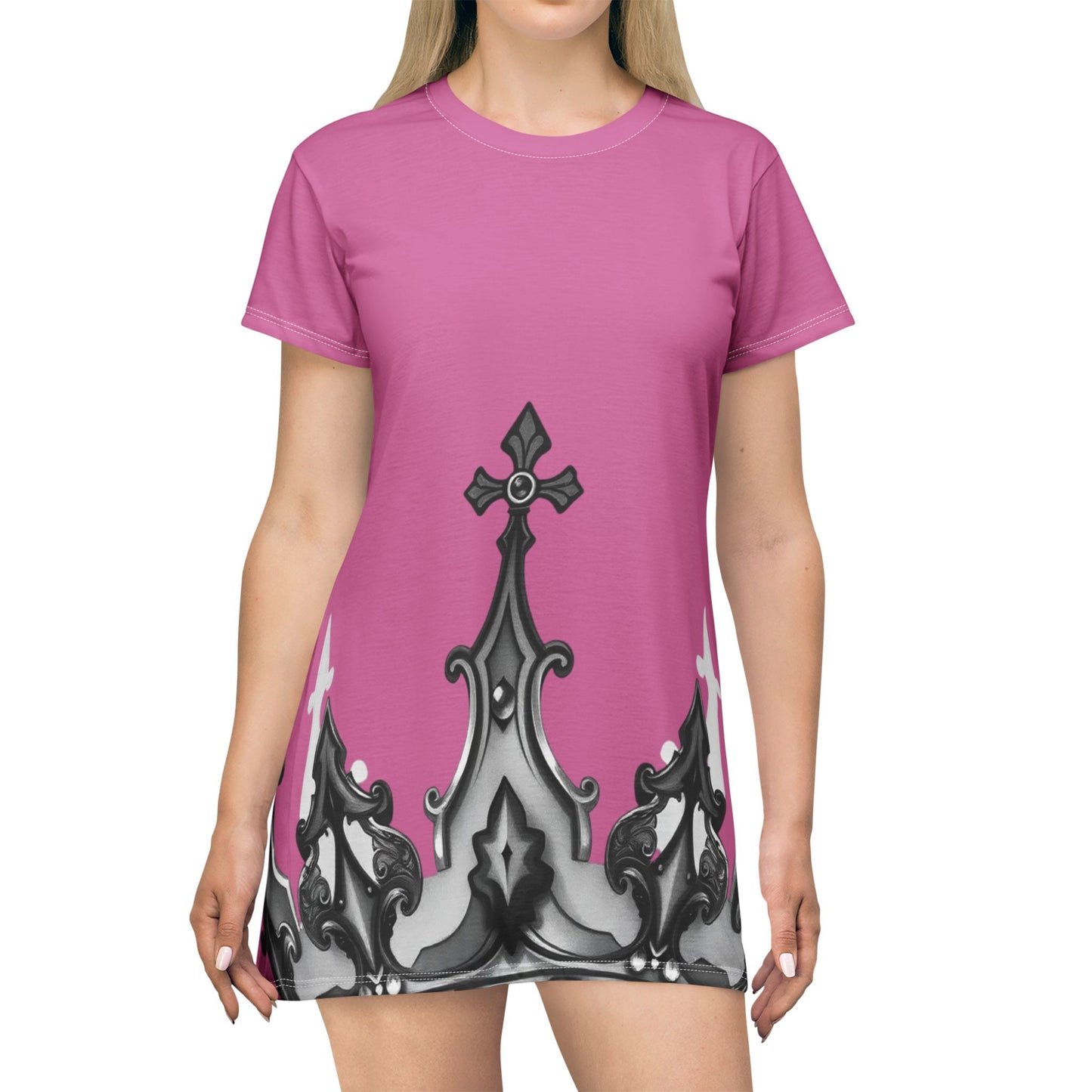 Reckless Queen T-Shirt Dress, Casual Wear, Summer Dress, Festival Outfit, Gift for Her, Stylish Everyday Dress