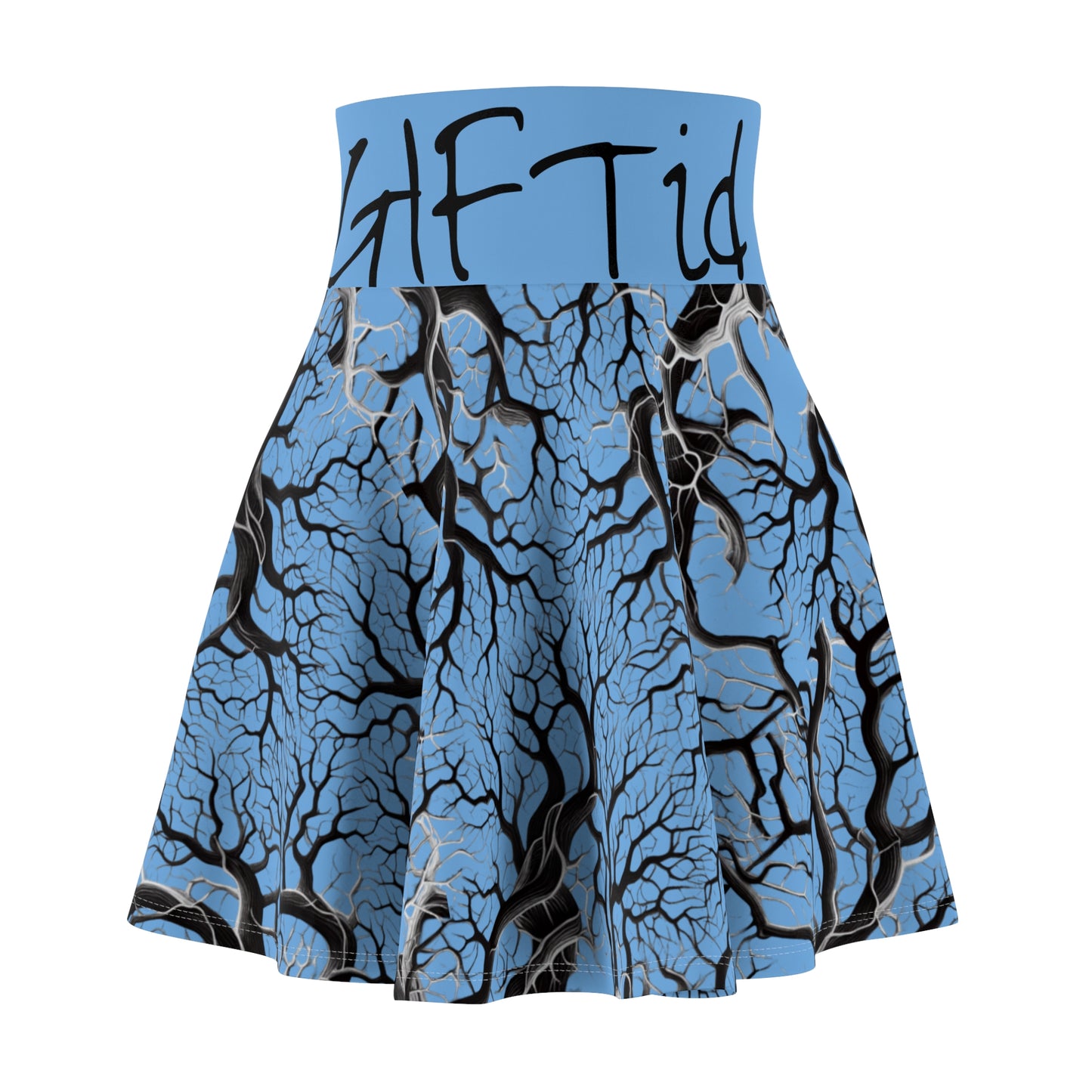 NatureILL Born Killer Skate Skirt Blue - AOP | Trendy Outfit for Casual Days, Parties, Festivals, Summer Gatherings, Unique Gift Idea