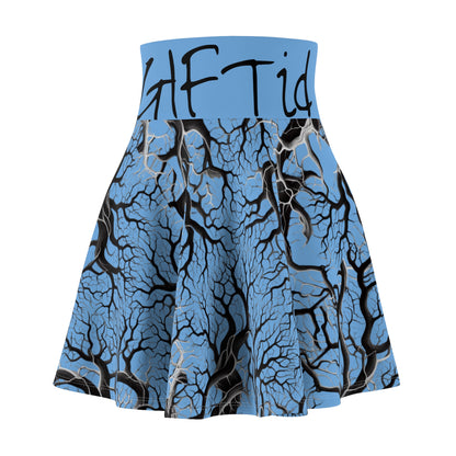 NatureILL Born Killer Skate Skirt Blue - AOP | Trendy Outfit for Casual Days, Parties, Festivals, Summer Gatherings, Unique Gift Idea