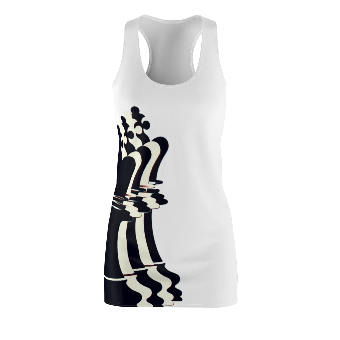 GIFTid Queen Move Racerback Dress | Stylish Summer Dress, Unique Gift, Casual Wear, Chess Lover's Apparel, Trendy AOP Dress