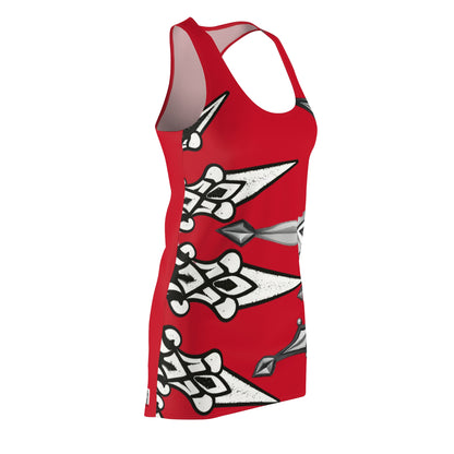Red Sworn Enemy Racerback Dress for Women | Trendy Casual Dress, Summer Outfit, Beachwear, Daily Dress, Unique Gift Idea