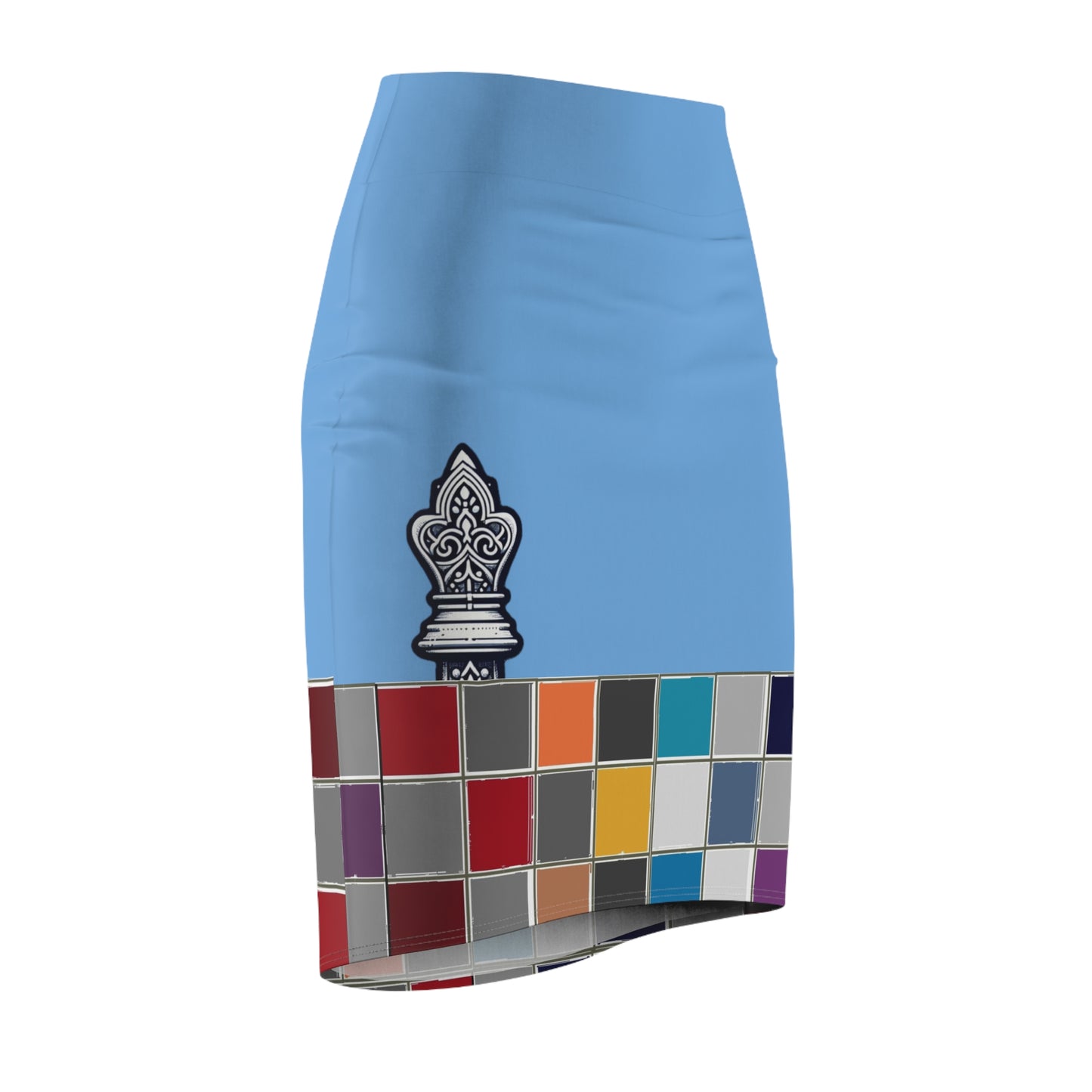 Blue GIFTid Down to Play Pencil Skirt with Artistic Color Blocks, Office Wear, Casual Outfit, Fashionable Women’s Clothing, Colorful Skirt, [...]